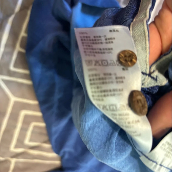 Tommy Bahama Blue Hawaiian Floral Leaf Print Button Up Shirt Size Large - Picture 10 of 14